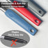 Silicone Spatula and Cooking Spoon Set - 5 Pack with Solid & Slotted Spoons, Heat Resistant, Starry Blue