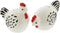 Ceramic Farmhouse Salt & Pepper Shaker Set (Chickens)