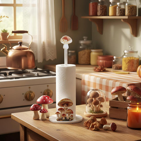 Countertop Namalu Mushroom Paper Towel Holder Mushroom Kitchen Decor Kitchen Fun Paper Towel Holder Dispenser