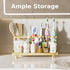 Countertop 5 YOOLENS Electric Toothbrush Holder for Bathroom Metal Slots Toothpaste Razor Mouthwash Organizer, Gold