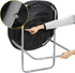 Saturnpower Faux-Fur Folding Chair, Moon Chair Soft Lounge Chair for Lounging, Bedroom, Dorm Rooms or Apartments, Black