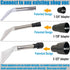Happy Tree Universal Fit All Shop Vacs with 2-1/2", 1-7/8", & 1-1/4" Adapters for Upholstery Cleaning