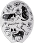 Karma Boho Spoon Rest, Black and White Ceramic Spoon Rest for Countertop