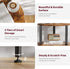 3 Simple Trending Side Table Living Room, Small Round End Table, Tiers Accent Table for Small Spaces, Rustic Brown