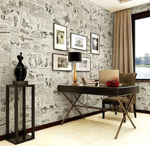 Lependor Removable Self Adhesive Printed Stick Wall Paper Peel and Stick Decorative Shelf Drawer Liner Roll
