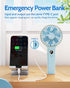 SWEETFULL Handheld Fan, Portable 5000mAh Rechargeable Battery Fan, 6 Speed Wind, Mini Travel Fan with LED Display