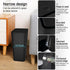 2.65Gallon/10 75 Kitchens(2 Pack) Liter Push-StyleTrash Can with Trash Bags. Combines pet-Proof, Odor-Proof, and Quiet