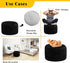 20x20x12 Inches Asuprui Unstuffed Pouf Ottoman Round Poof Ottoman No Filler Soft Faux Fur Foot Stool Fuzzy Chair Floor