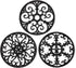 Black Silicone Trivet Mat - Hot Pot Holder Hot Pads for Table & Countertop, Non-Slip & Heat Resistant Modern Kitchen