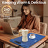 3 Food Warming Mat, Roll Up Electric Warming Tray, Graphene Heating Film Fast Full Surface Heating Mat with Level