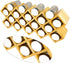 18-Jar Countertop Counter, Criss-Cross Bamboo Spice Rack Organizer, Kitchen Cabinet Cupboard Wall Mount Door Spice