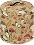 Pressure Cooker Cover for Women Dusproof Cover Rice Cooker Air Fryer Small Appliance Covers with Top Handle and Pocket Home Kitchen Decor, M - Butterfly Mushroom