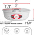 Fat Daddio's RMP-7 Anodized Aluminum Ring Mold Pan, 7 x 2 3/8 Inch, Silver