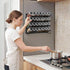 28 386 4 Set, 13.2'' 9.8 UVIAHOMI Magnetic Spice Rack Organizer for Refrigerator with Spice Jars, Spice Labels, Hook
