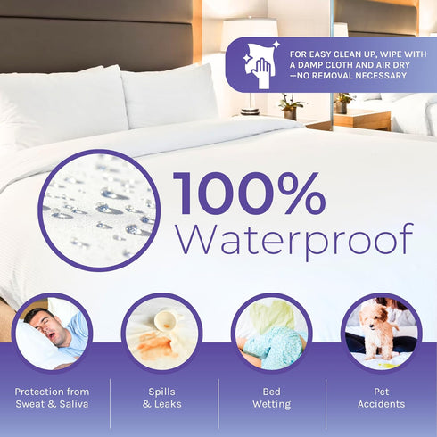 Waterproof Mattress Encasement for King Size Bed Bugs