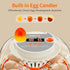 12 Egg Incubators for Hatching Eggs, Temperature and Humidity Control, Automatic Egg Turning, Egg Candler, External