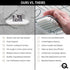 Questech 5" Shower Soap Dish Shelf for Inside Shower, Bath Organizer for Tiled Walls, Bright White Polished