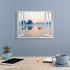 artopia Lake Mountain Wall Art, Canvas Picture of Sunrise and Sunset, Ideal Home Bedroom Decor, 16x12 inches