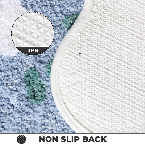 Bathroom Carpet Ultra Absorbent Bath Mat: Thick Microfiber Non-Slip Rug, Machine Washable for Bathroom and Bedroom