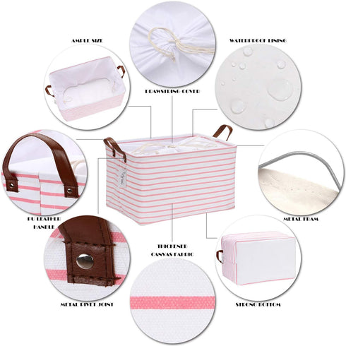 31L Closet Hinwo Large Storage Bins, Organizers and Storage, Shelf Baskets, Foldable Clothes Storage Baskets