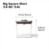 2.8 OXO Steel POP Container Big Short Sqaure - Qt for Cereal, Grains and More Grey