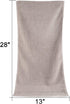 Cleanbear 100% Cotton Hand Towels, Ultra Soft and Highly Absorbent Face Towels, 2-Pack, 13 x 28 Inch (Khaki)