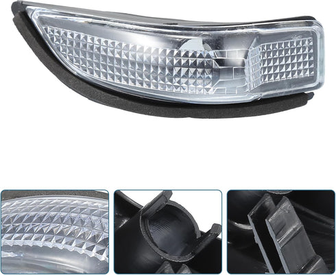 uxcell Right Rearview Mirror Turn Signal Lamp Housing for Toyota Yaris 2011-2019 No.817300D080