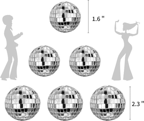 JeVenis Disco Ball Cake Decoration, 70's Disco Party Supplies for Birthday Party
