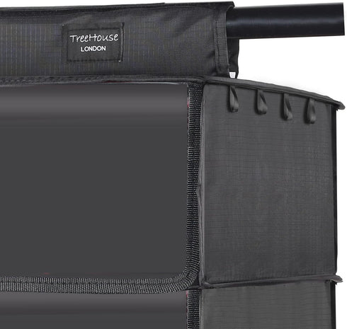 TreeHouse London XL Fedora Hat Rack with Dust Cover, Closet Hanging Cap Organizer for Cowboy Hats (Pack of 2)