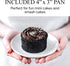 Aunt Shannon's Kitchen Tall Round Cake Pans - 4-inch, 6-inch, 8-inch Set for 3-Tiered Wedding or Birthday Cakes