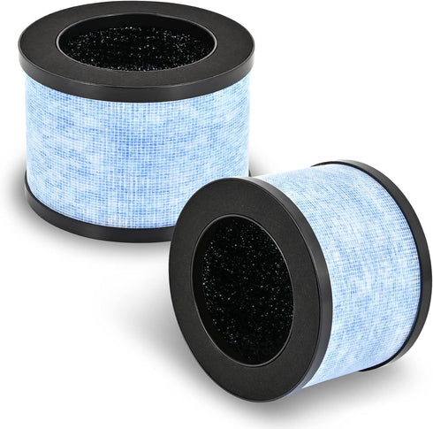 MK06 H13 True HEPA Filters Replacement, 2 Pack for AROEVE MK01 MK06, Kloudi DH-JH01, Intelabe EPI080/EP1080, Elechomes