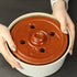 Clay Dolma Pot Lid Cover, Weighted Handcrafted Clay Lid for Dolma Cooking, Small (7.3 inches)