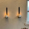 Black Wall Candle Sconces Set of 2, Cast Iron Wall Mounted Candle