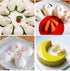 AUOCATTAIL 6 Cavity Easter Rabbit 3D Silicone Molds for DIY Mousse Cake, Pudding, and Chocolate