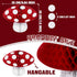6 3D Eersida Pcs Mushroom Paper Honeycomb Decorations Mushroom Party Decorations Hanging Birthday Decor for Fairy