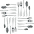 MegaChef Gibbous 20 Piece Stainless Steel Flatware Utensil Set for 4 in Silver