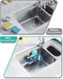 2 HapiRm Multifunctional Sponge Holder with Unique M-Shaped, Installation Methods Kitchen Sink Caddy Organizer