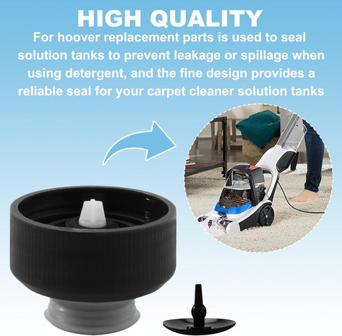 Solution Tank Cap 440012803 for Hoover Carpet Cleaner, Compatible with PowerDash Pet SmartWash & FloorMate Jet, Replace