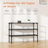 32.3" Closet 16 3 Widening Design Shoe Rack for Pairs Small Spaces Non-Woven Tier Shoe Organizer Stackable Metal Shoe
