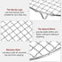 Round Cooking Rack 6-inch, 201 Stainless Steel Barbecue Grill Net with 20mm Legs for Baking Steaming