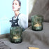 Set 24, Woho Green Votive Candle Holders of Green Glass Tealight Candle Holder for Christmas Party Decor, Tea Light