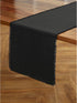 36 Inches 100% 14 36 Inch Summer, Solino Home Linen Black Table Runner - Fringe, Pure Linen Small Table Runner x Ideal