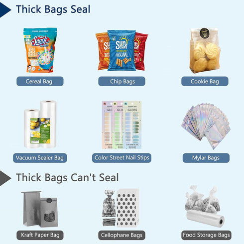 Mini Chip Bag Sealer, Portable Heat Seal Resealer for Chip Bags, Foil Bags, Mylar Bags (Black)