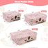 Set of 3 Paperboard Suitcases Storage Box with Lids for Photo Storage, Home Decoration, Gift Decoration (3Pcs, Pink