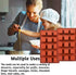 Square Silicone Mold, 2 Pack 15 Cavity Cube Mousse Cake Baking Molds for Soap, Candy Chocolate Cubes & Ice Cream