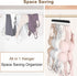 Bra Hanger for Closet, Tank Top Hanger with 20 Hooks Capacity, Foldable Wood Organizer for Dorm & Apartment
