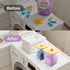3+2 Pack FEXIA Laundry Pods Containers and Dryer Sheet Holder with Laundry Detergent Dispenser Laundry Room