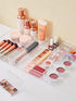 SMARTAKE 20-Piece Drawer Organizer with Non-Slip Silicone Pads, 7-Size Storage Tray for Makeup, Jewelries, Clear