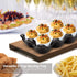 Flexzion Ceramic Egg Holder for Fridge, 6 Cups Egg Tray, Decorative Serving Dish for Kitchen Storage