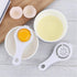 Round Silicone Cake Pan Baking Mold 6 Inches - Set of 2 - BPA-Free Kitchen Baking Tool Red and Blue with Egg White